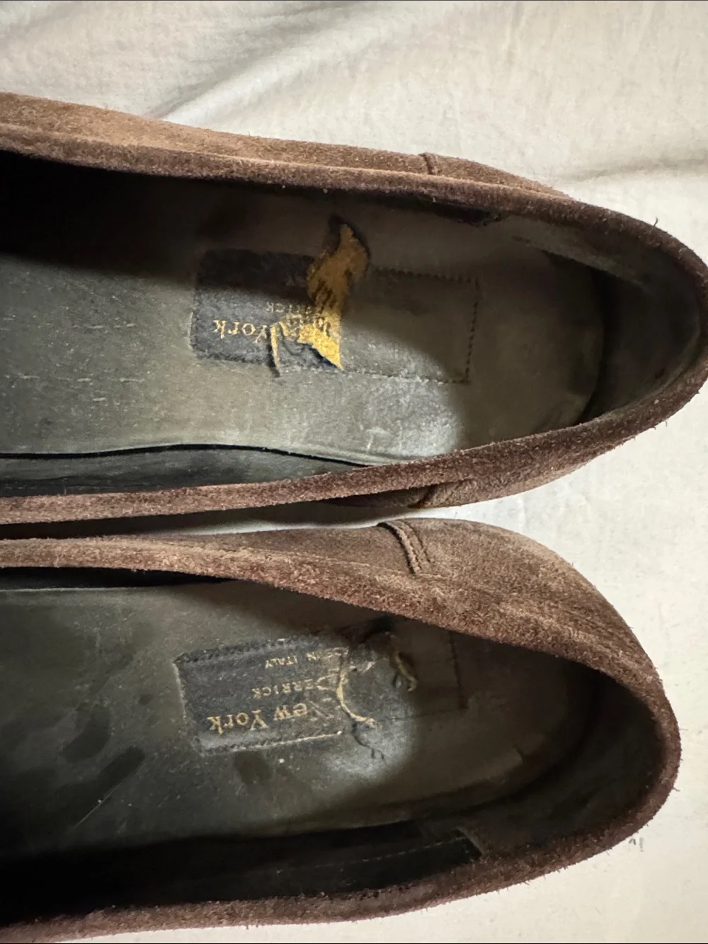To Boot Brown Suede Penny Loafers - Men's Slip-On